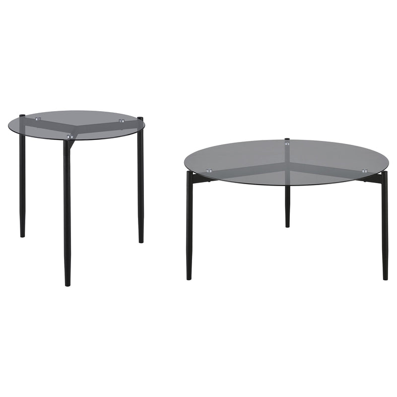 Rosalie 2-piece Round Coffee and End Table Set