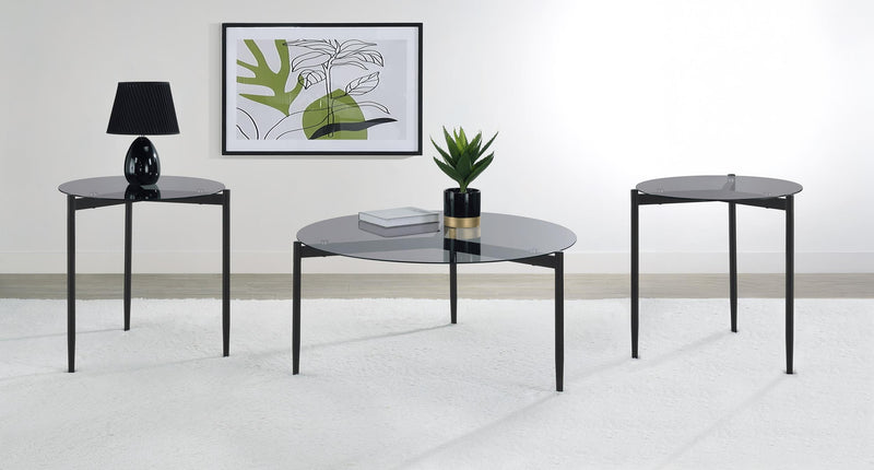 Rosalie 3-piece Round Coffee and End Table Set