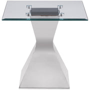 Jenny 3-piece Rectangular Coffee and End Table Set Chrome - detail 6