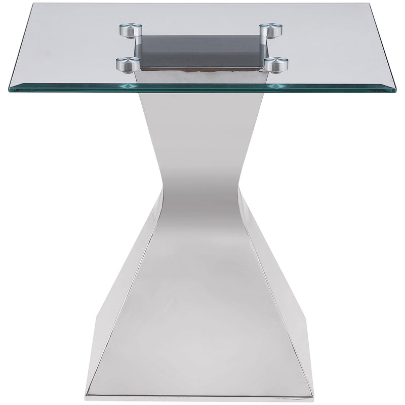 Jenny 3-piece Rectangular Coffee and End Table Set Chrome - detail 6