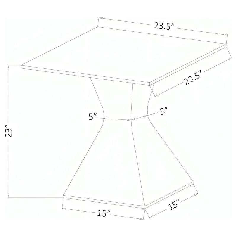 Jenny 3-piece Rectangular Coffee and End Table Set Chrome