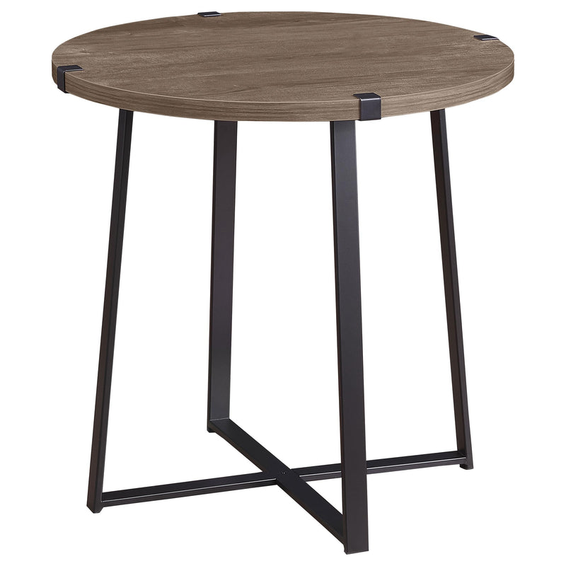 Marcus Round Engineered Wood Side End Table