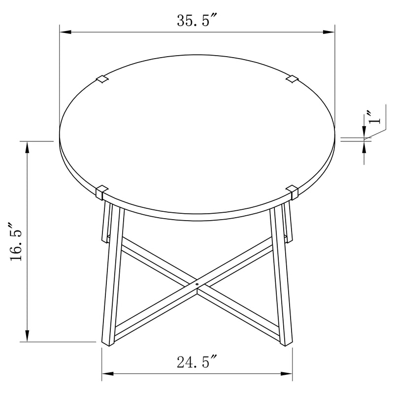 Marcus Round Engineered Wood Coffee Table