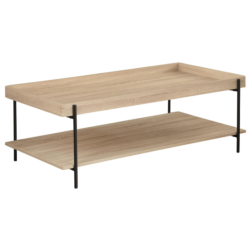 Fallon Rectangular Engineered Wood Coffee Table Light
