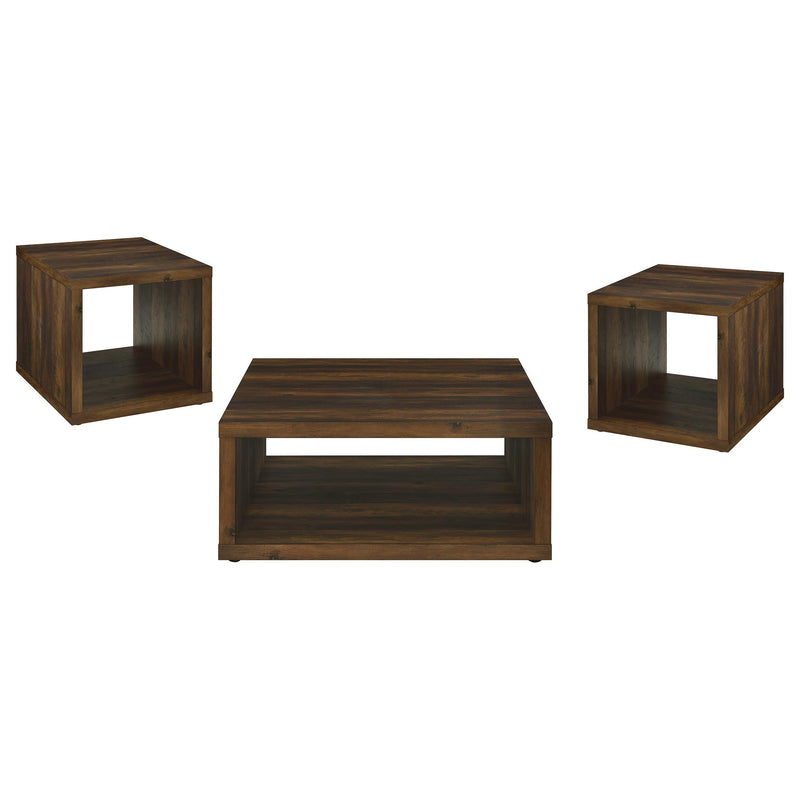 Frisco 3-piece Coffee and End Table Set Dark Pine - alternate view