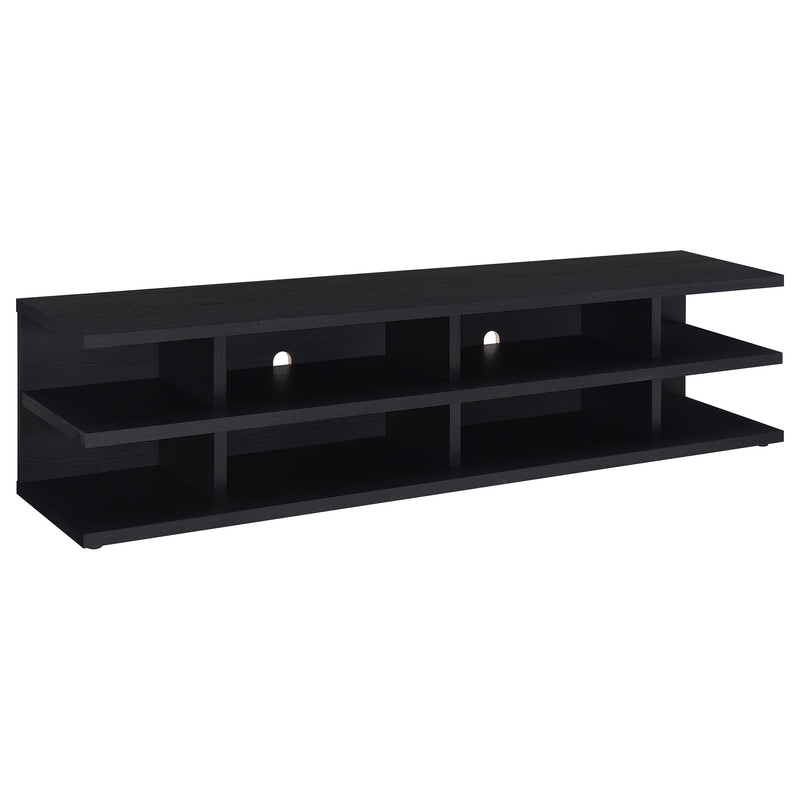 Cartmill 78-inch 2-tier TV Stand Media Console Black - alternate view