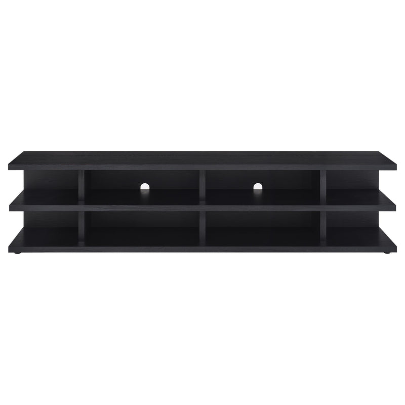 Cartmill 78-inch 2-tier TV Stand Media Console Black - detail 3