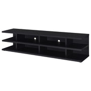 Cartmill 78-inch 2-tier TV Stand Media Console Black - detail 4