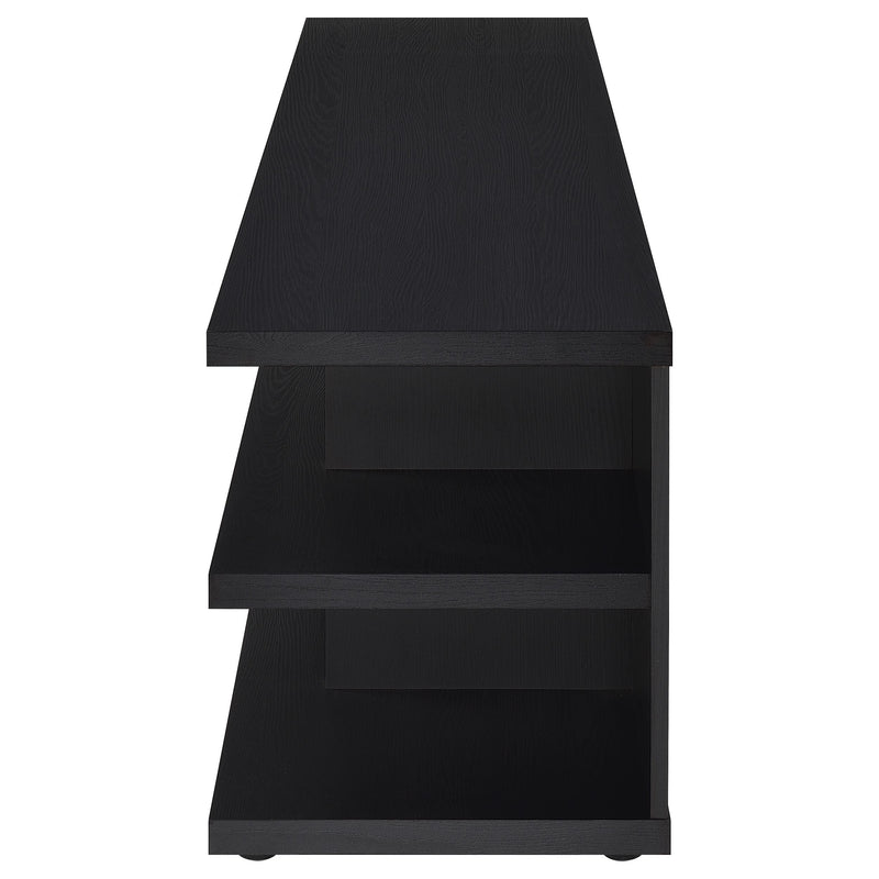 Cartmill 78-inch 2-tier TV Stand Media Console Black - detail 5