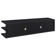 Cartmill 78-inch 2-tier TV Stand Media Console Black - detail 6