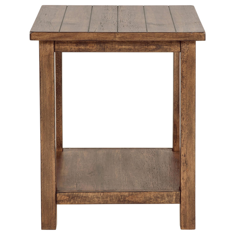 Payne Wood End Table with Shelf