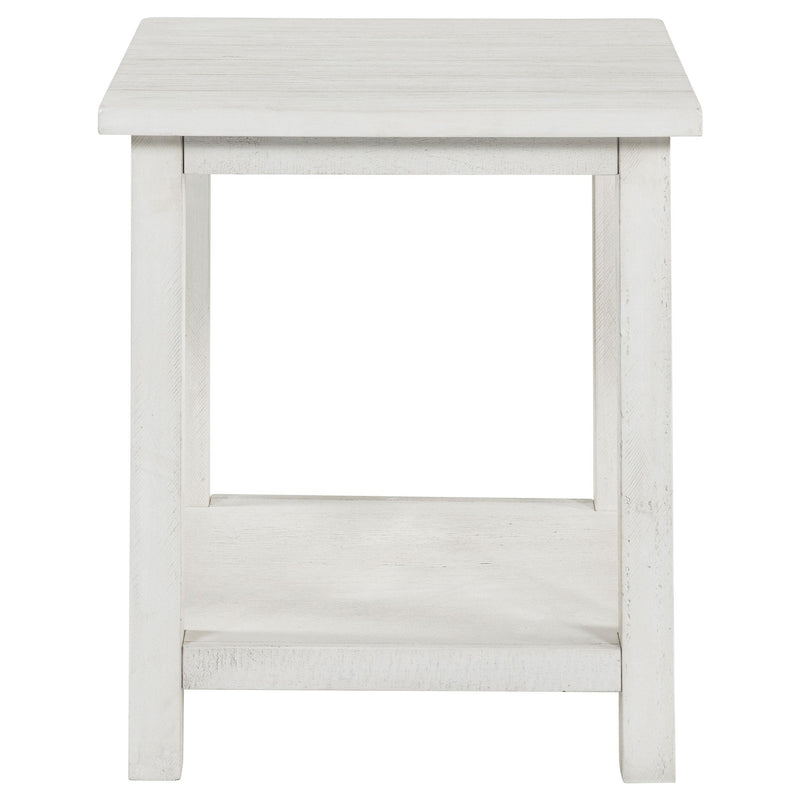 Payne Wood End Table with Shelf