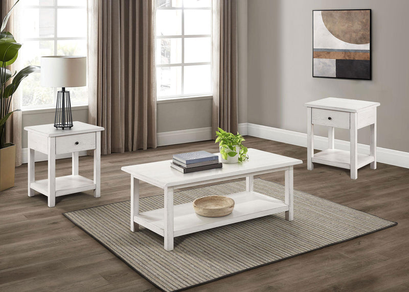 Payne 3-piece Coffee and 1-drawer End Table Set