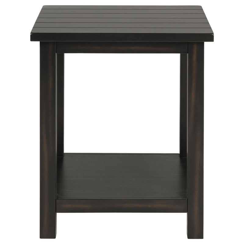 Payne Wood End Table with Shelf