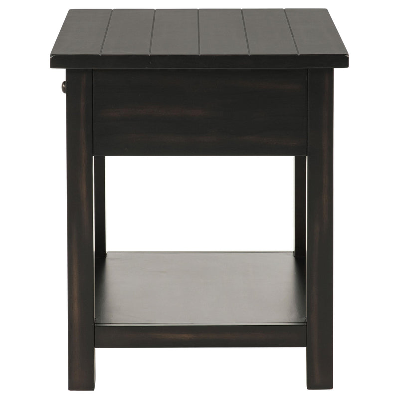 Payne 1-drawer Wood End Table with Shelf