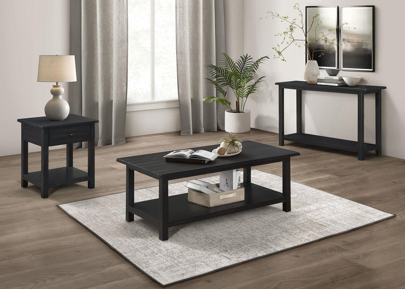 Payne 1-drawer Wood End Table with Shelf