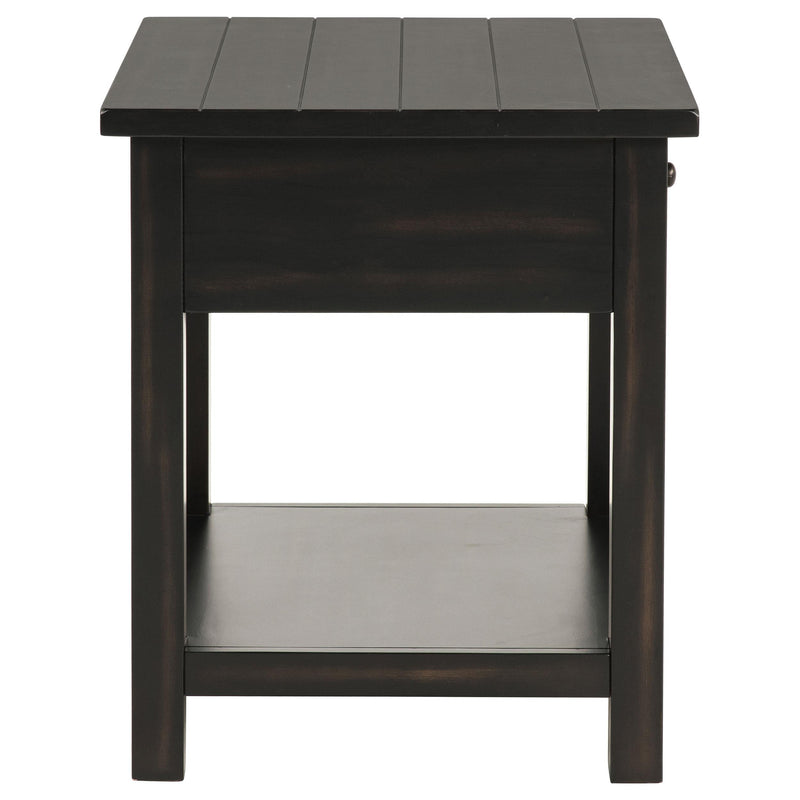 Payne 2-piece Coffee and 1-drawer End Table Set Java