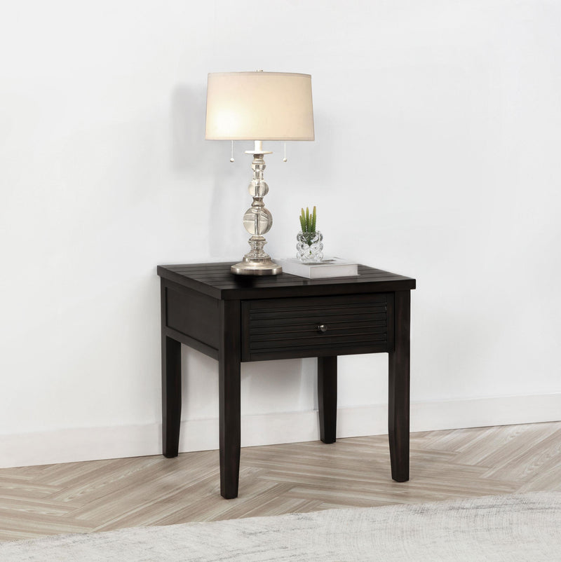 Concord 1-drawer Square End Table