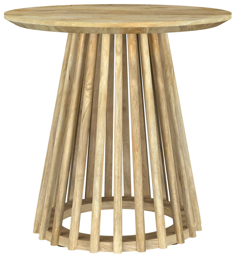 Touhy Round Solid Wood End Side Table