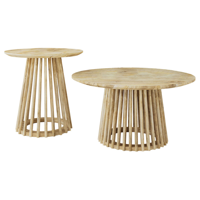 Touhy 2-piece Round Coffee and End Table Set