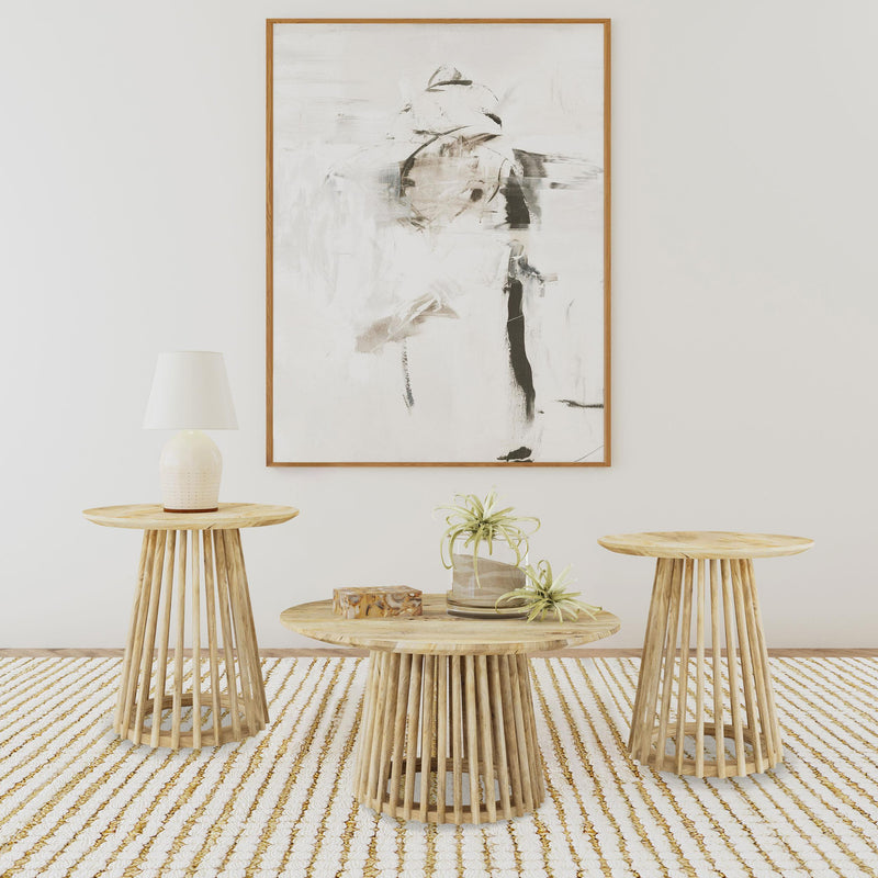 Touhy 3-piece Round Coffee and End Table Set