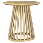 Touhy 3-piece Round Coffee and End Table Set Natural Mango - detail 3