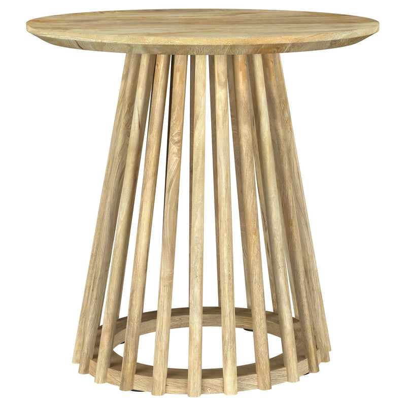 Touhy 3-piece Round Coffee and End Table Set Natural Mango - detail 3