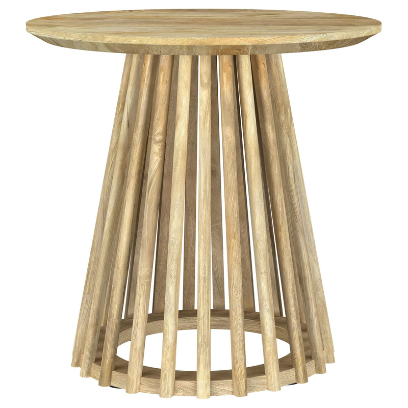 Touhy 3-piece Round Coffee and End Table Set Natural Mango - detail 4