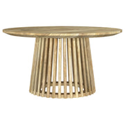 Touhy 3-piece Round Coffee and End Table Set Natural Mango - detail 6