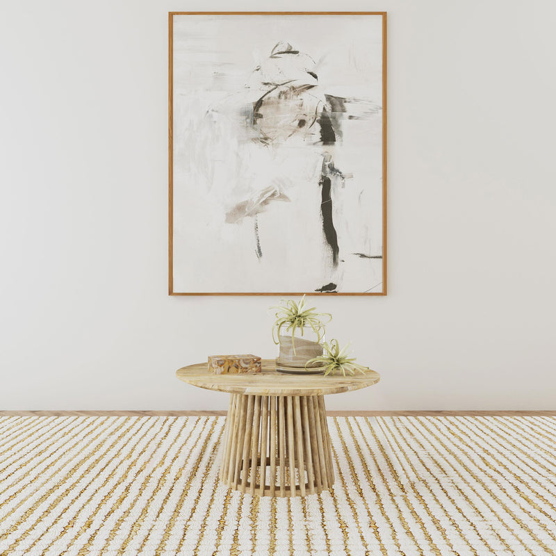 Touhy Round Solid Wood Cocktail Coffee Table