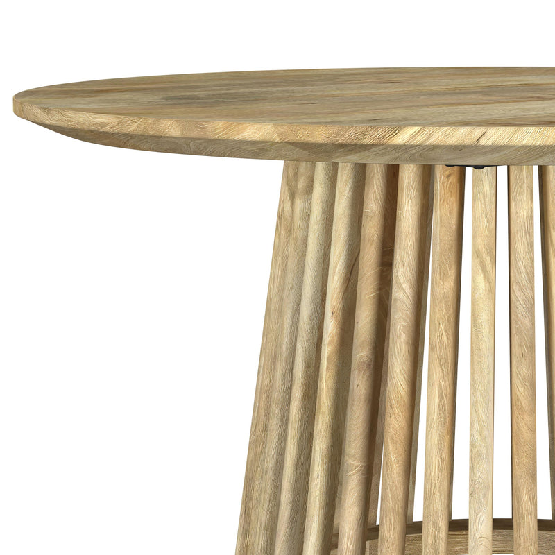Touhy Round Solid Wood Cocktail Coffee Table