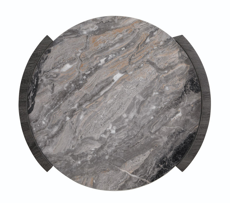 Gladstone Round Faux Marble Top Coffee Table