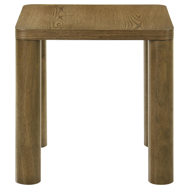 Castlewood Engineered Wood Accent Side End Table Brown Oak - detail 4