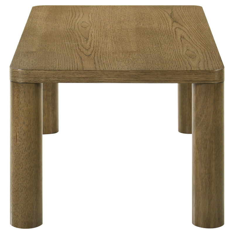 Castlewood Engineered Wood Cocktail Coffee Table Brown Oak - detail 4