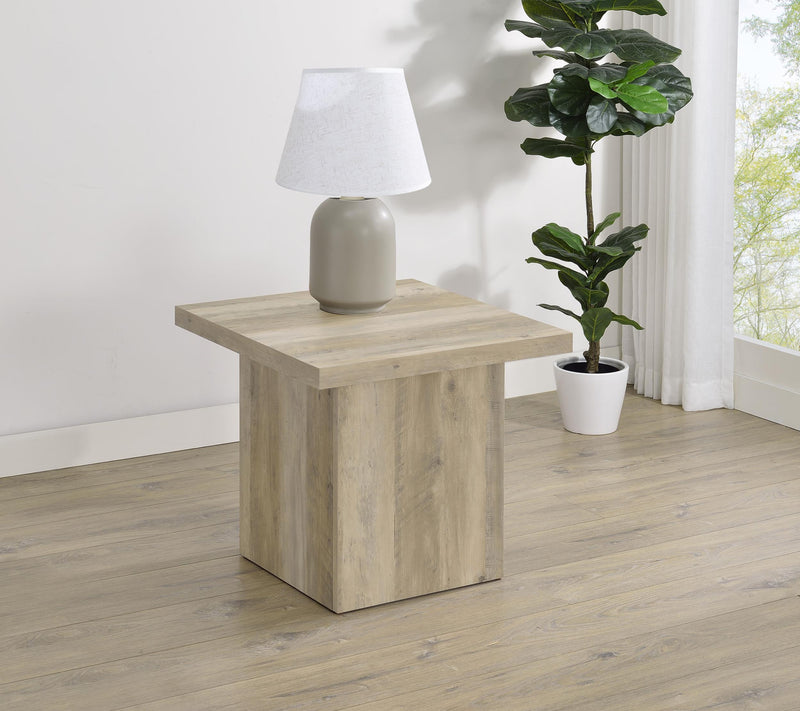 Devar Square Engineered Wood End Table