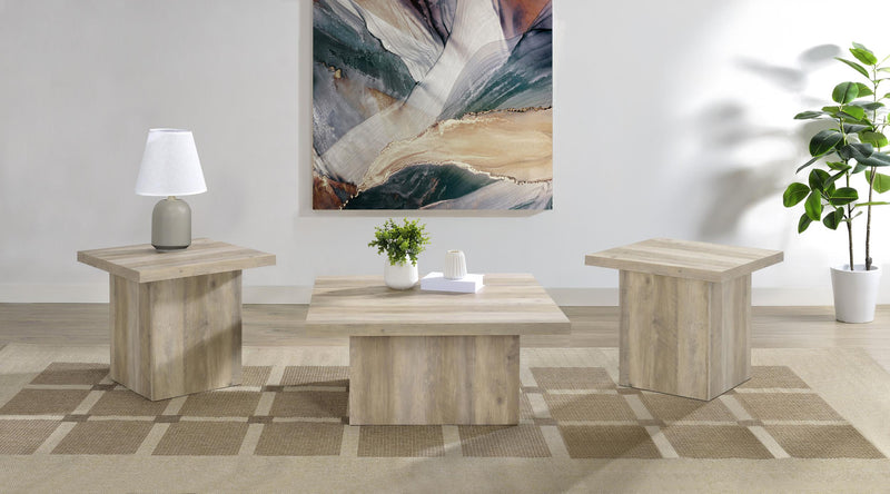 Devar 3-piece Square Coffee End Table Set