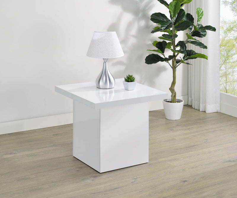 Devar Square Engineered Wood Side End Table
