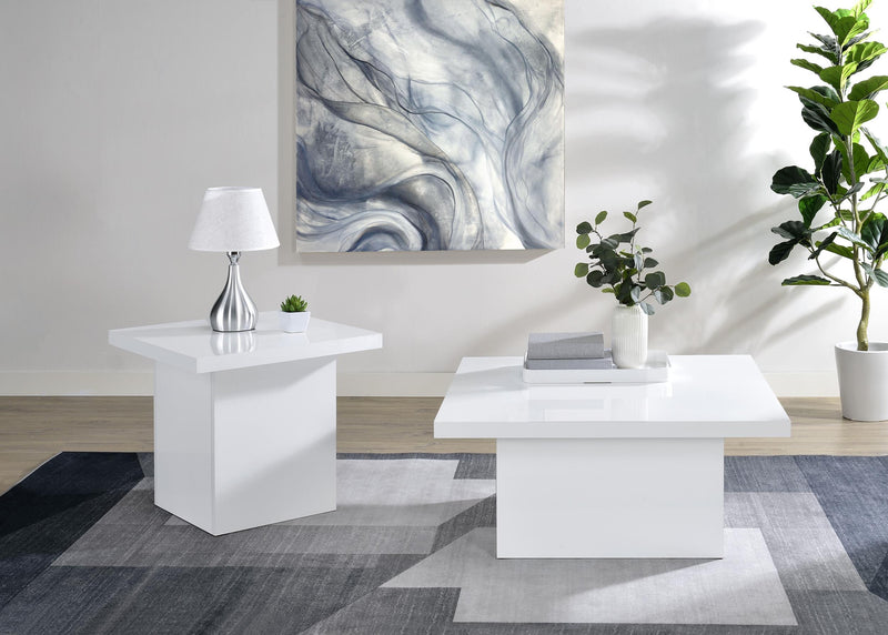 Devar Square Engineered Wood Side End Table