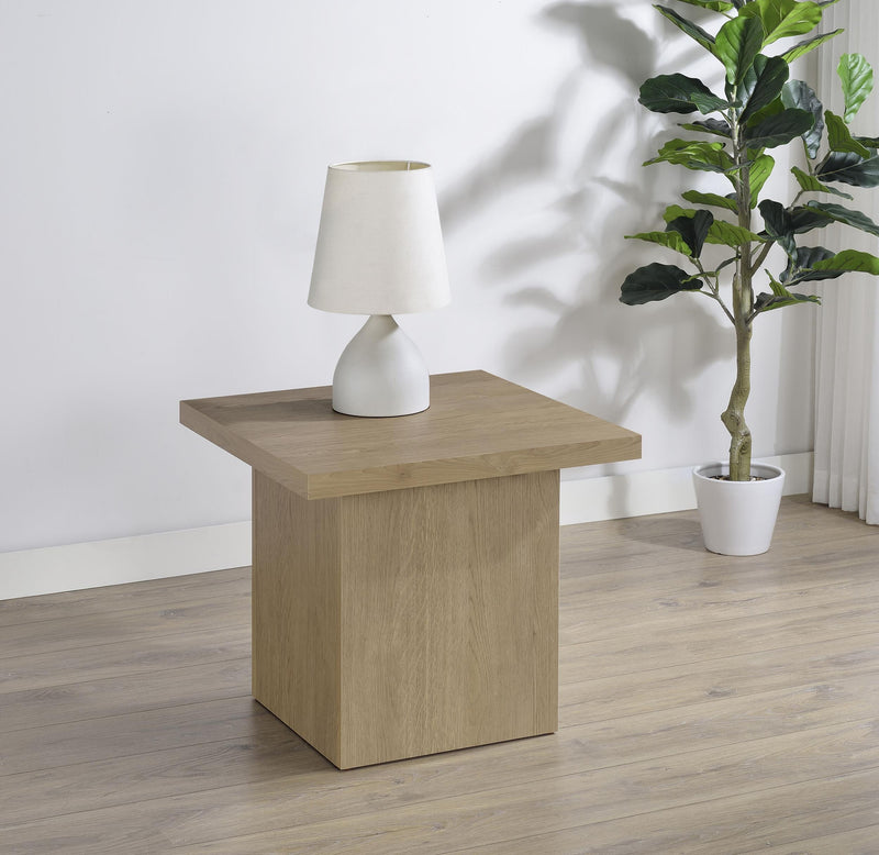 Devar Square Engineered Wood Side End Table