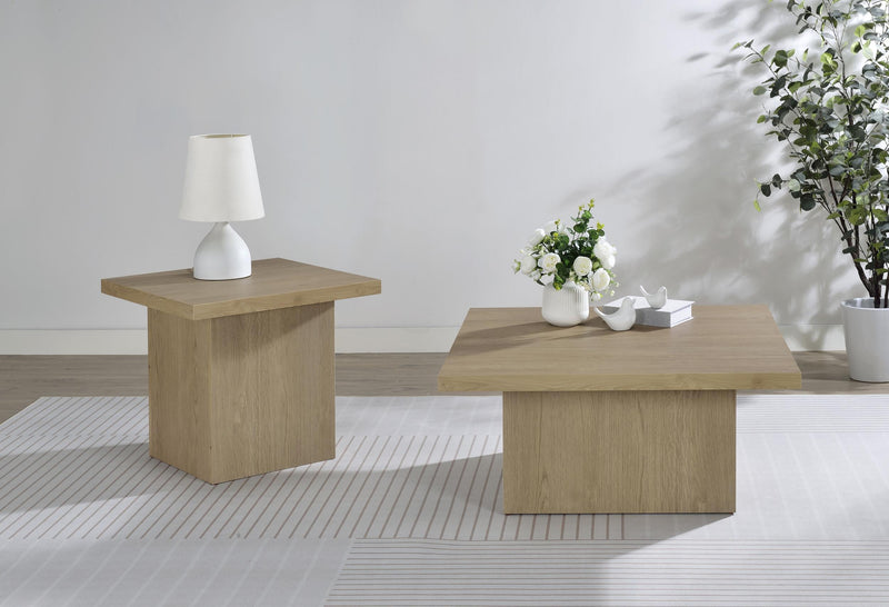 Devar Square Engineered Wood Side End Table
