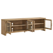 Brenham 79-inch 4-door TV Stand Media Console Washed Oak - detail 3