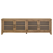 Brenham 79-inch 4-door TV Stand Media Console Washed Oak - detail 4