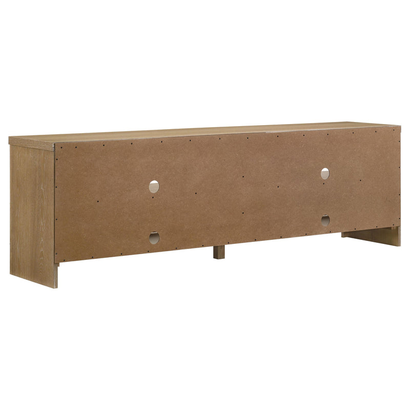 Brenham 79-inch 4-door TV Stand Media Console Washed Oak - detail 6