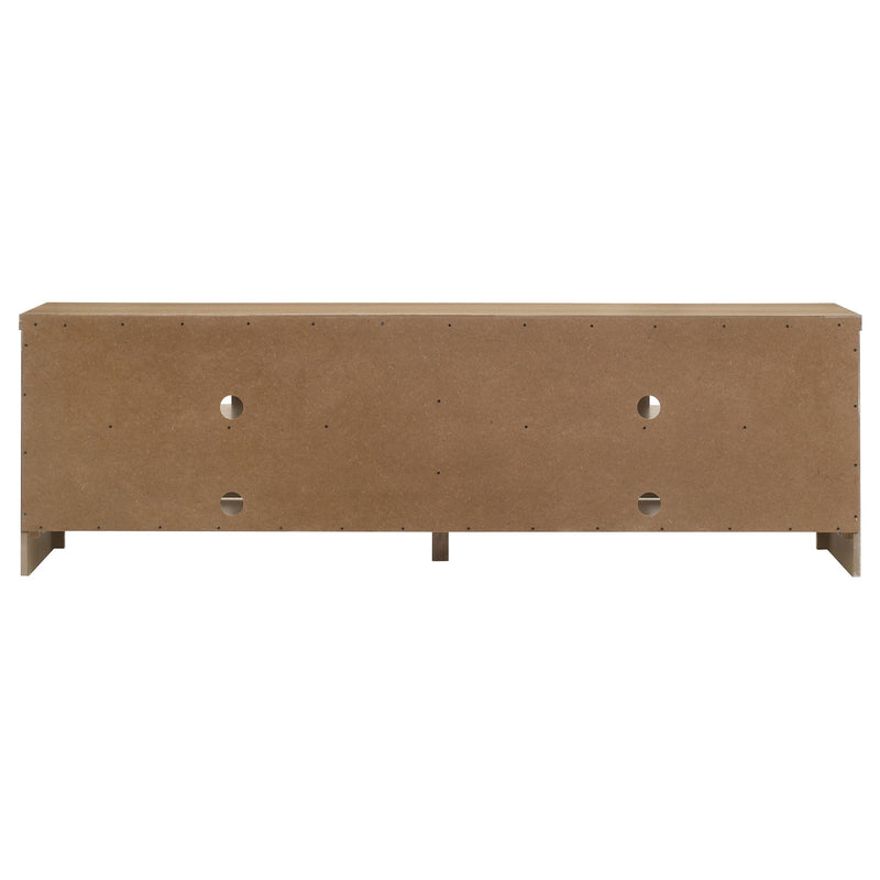 Brenham 79-inch 4-door TV Stand Media Console Washed Oak - detail 7