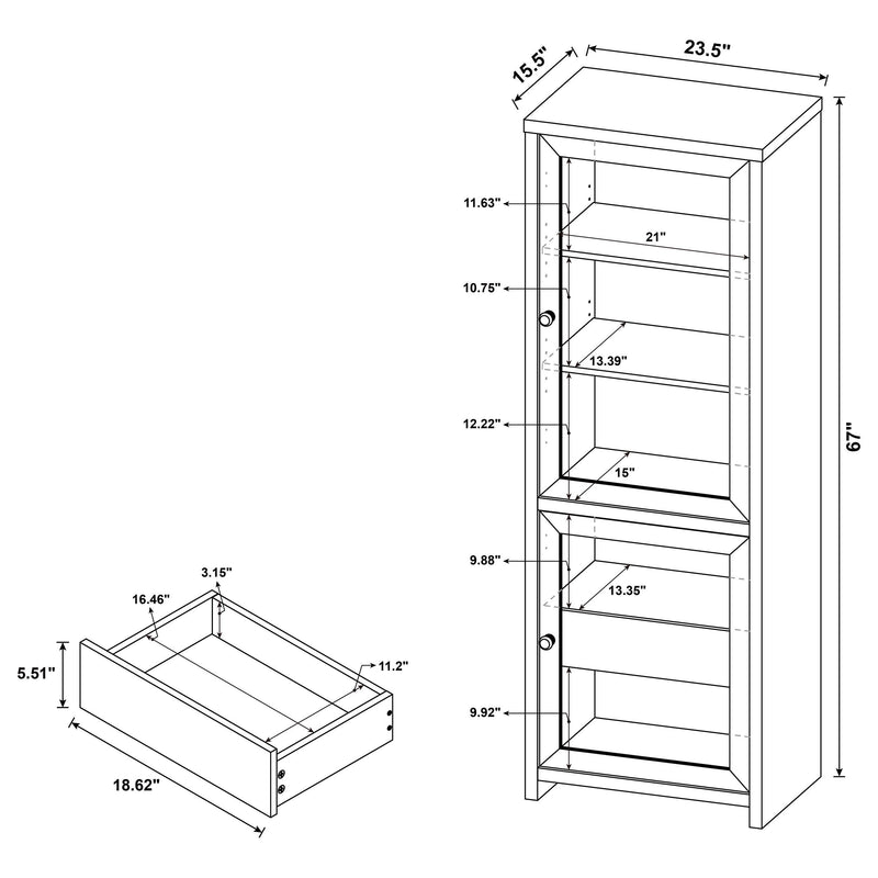 Denison 3-piece Entertainment Center 79-inch TV Stand