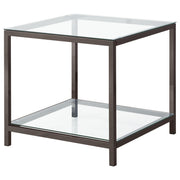 Trini 3-piece Coffee and End Table Set Black Nickel - detail 3