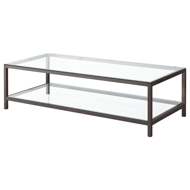 Trini 3-piece Coffee and End Table Set Black Nickel - detail 4
