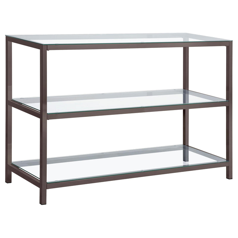 Trini 2-shelf Glass Top Entryway Console Table