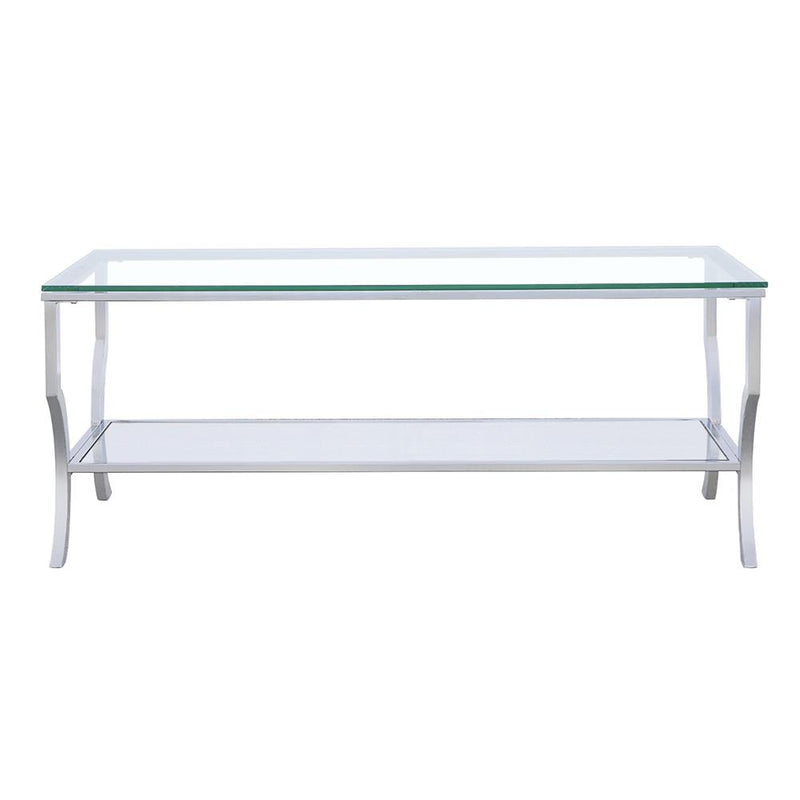 Saide Rectangular Glass Top Coffee Table