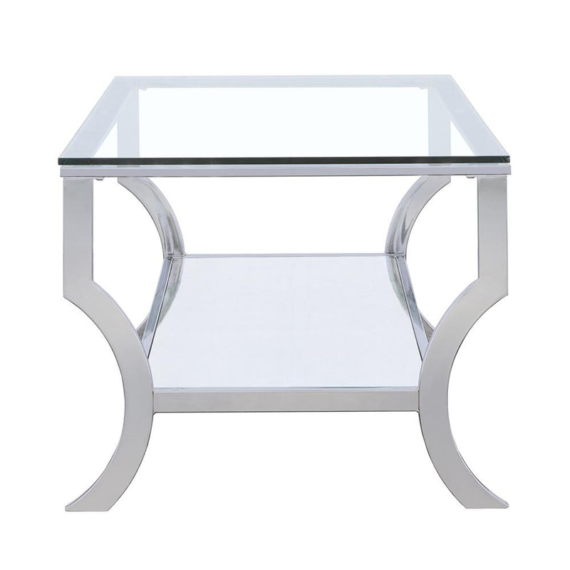 Saide Rectangular Glass Top Coffee Table